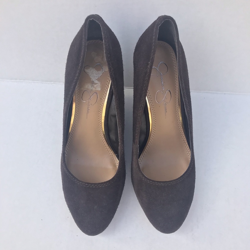 Jessica Simpson Brown Wedge Heels